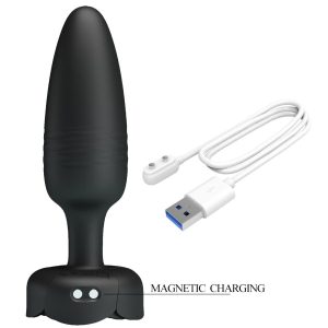 Pretty Love Tarion Anal Plug with LED Light and Vibration, Black Silicone Pretty Love Tarion Anal Plug with LED Light and Vibration, Black Silicone - Image 8
