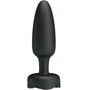 Pretty Love Tarion Anal Plug with LED Light and Vibration, Black Silicone Pretty Love Tarion Anal Plug with LED Light and Vibration, Black Silicone - Image 4