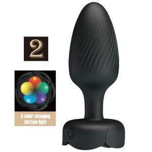 Pretty Love Anaalplug met LED-licht en trilling Silicone Pretty Love Anaalplug met LED-licht en trilling Silicone - Afbeelding 1