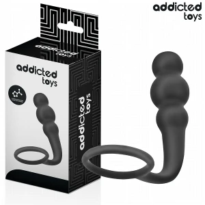Addicted Toys Analplug mit Ring Modell 1, Silikon