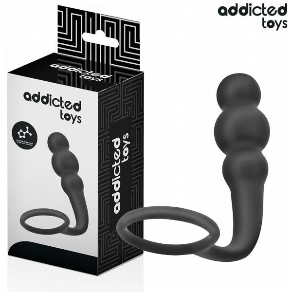 img_209125_975321a6f642e557e91a1d67d7c58086_1.png Addicted Toys Anal Plug with Ring Model 1, Silicone