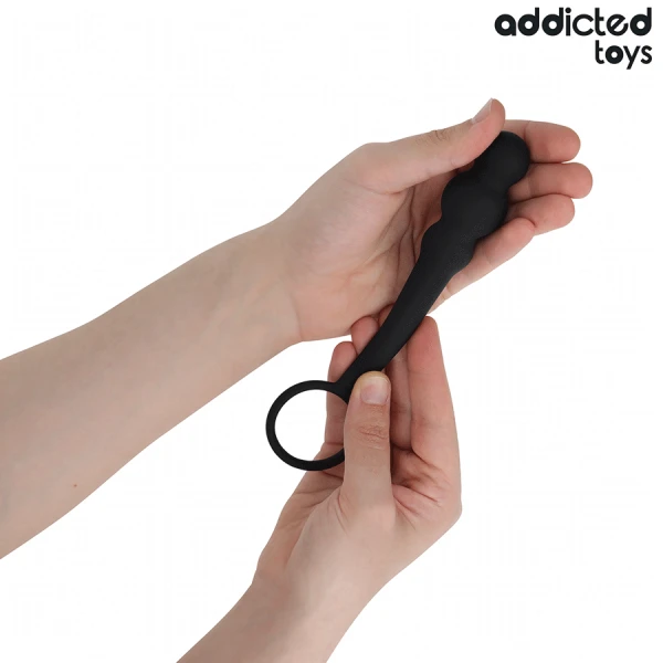 Addicted Toys Anal Plug with Ring Model 1, Silicone Addicted Toys Anal Plug with Ring Model 1, Silicone