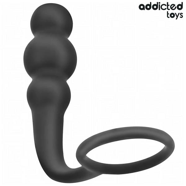 Addicted Toys Anal Plug with Ring Model 1, Silicone Addicted Toys Anal Plug with Ring Model 1, Silicone