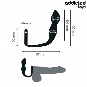 Addicted Toys Anal Plug with Ring Model 2 – Anal Plug for Deep Stimulation Addicted Toys Anal Plug with Ring Model 2 – Anal Plug for Deep Stimulation - Image 4