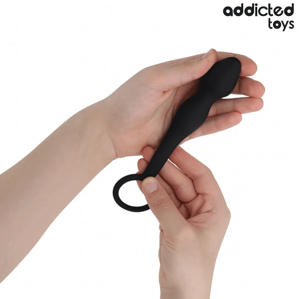 Addicted Toys Anaalplug met Balring Model 3 van Silicone Addicted Toys Anaalplug met Balring Model 3 van Silicone