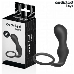 Addicted Toys Anaalplug met Balring Model 3 van Silicone Addicted Toys Anaalplug met Balring Model 3 van Silicone - Afbeelding 1