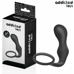 Addicted Toys Analplug mit Hodenring Modell 3 aus Silikon