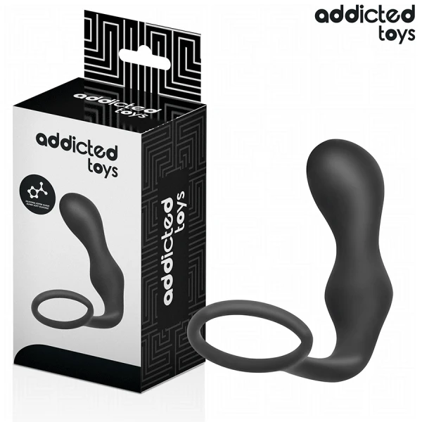 img_209141_2b2950b5d6b23b9e860590067b3a2f5e_1.png Addicted Toys Anaalplug met Balring Model 3 van Silicone