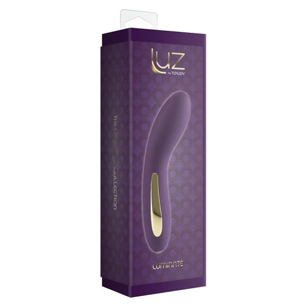 Toyjoy Luminate G-Spot Vibrator with LED Light, Silicone, Purple Toyjoy Luminate G-Spot Vibrator with LED Light, Silicone, Purple