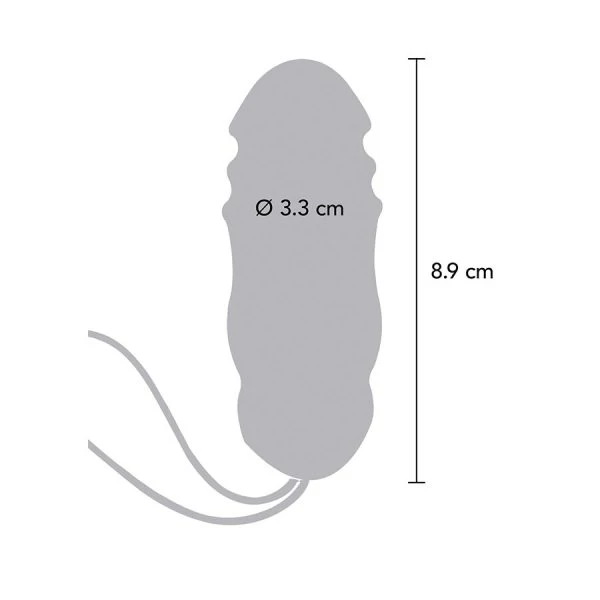 Toyjoy Sunny Side Up & Down Vibrator Egg with Remote Control, 8.9 cm