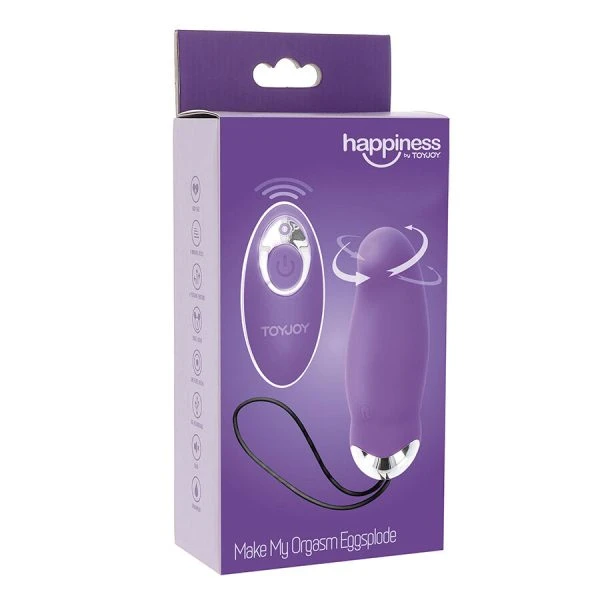 Toyjoy Make My Orgasm Eggsplode Vibrator met afstandsbediening paars