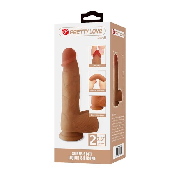 Pretty Love Duvall Realistische siliconen dildo met zuignap