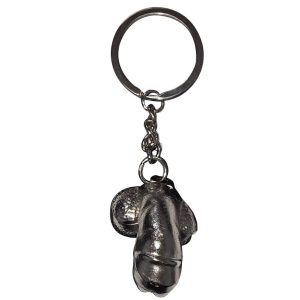 Diablo Picante Silver Metal Penis-Shaped Keychain Diablo Picante Silver Metal Penis-Shaped Keychain - Image 1