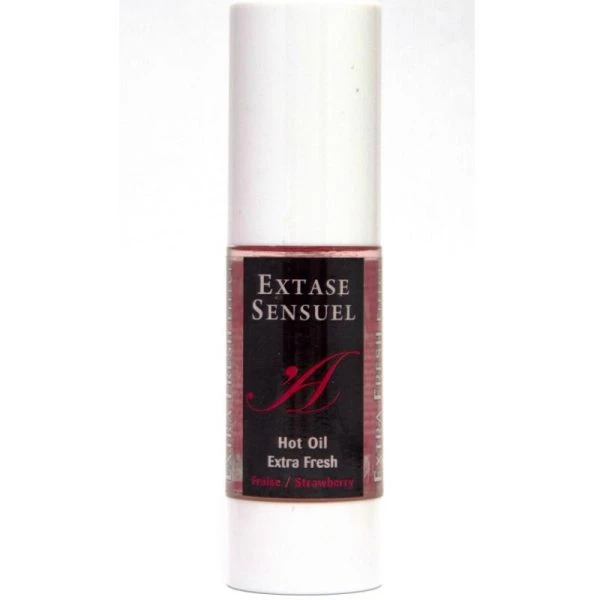 Extase Sensual Massage Oil with Hot-Cold Effect and Strawberry Effect 30 ml Extase Sensual Massage Oil with Hot-Cold Effect and Strawberry Effect 30 ml