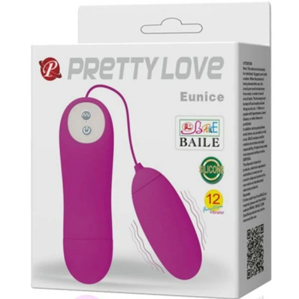 Pretty Love Eunice dubbele vibrerende ei met 12 functies