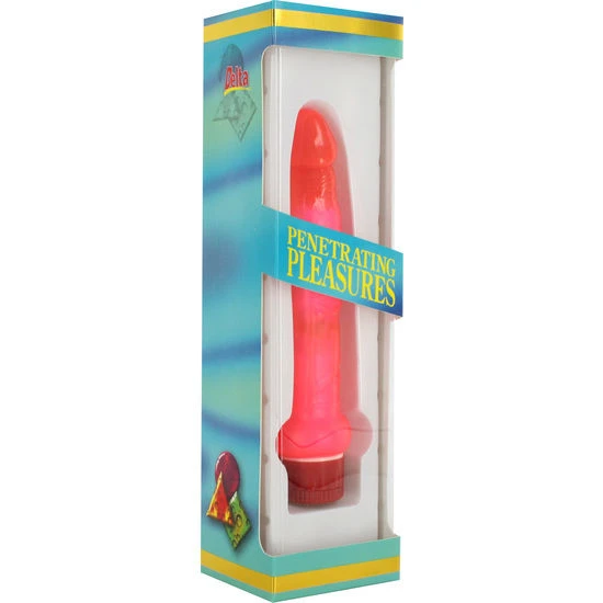 Seven Creations Jelly Anal Vibrator thin pink, 16 cm shaft length Seven Creations Jelly Anal Vibrator thin pink, 16 cm shaft length