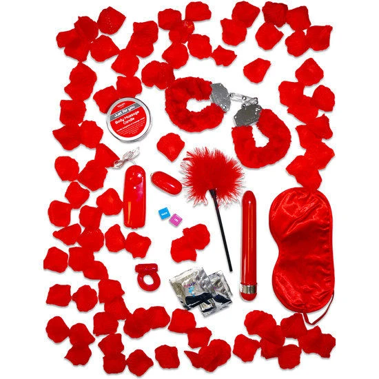Toyjoy NUR Für SIE RED Romance Cadeauset met Vibrator en Massagekaars
