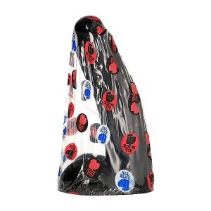 All Black Natural Dildo with Veining, PVC All Black Natural Dildo with Veining, PVC - Image 3
