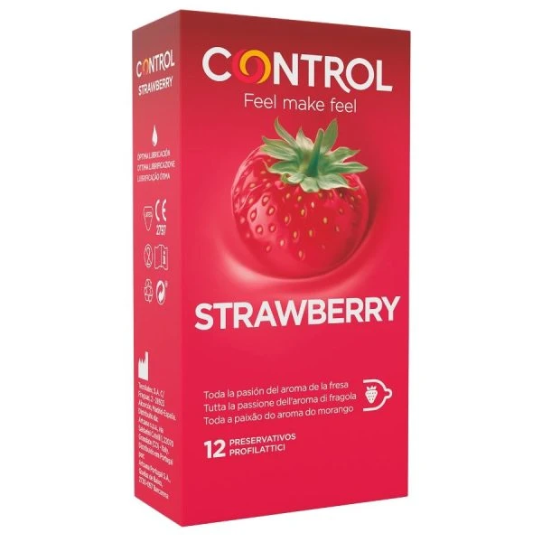 Control Kondome Passt Strawberry 12 Count Strawberry Flavor