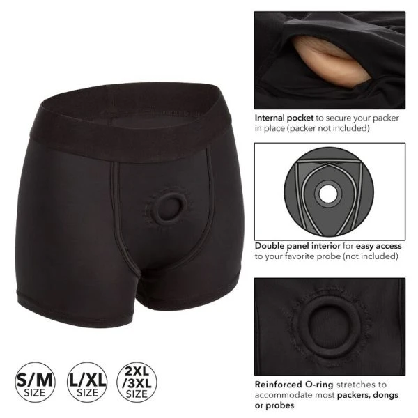 Calexotics Boxer-Strap-On-Gurt L/XL met O-ring Calexotics Boxer-Strap-On-Gurt L/XL met O-ring