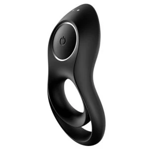 Satisfyer Legendarische Duo-ring Vibrator voor penis en teelballen, zwart