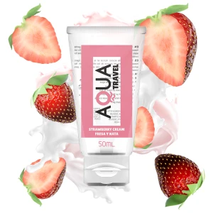 Water-Based Lubricant with Strawberry Cream Flavor, 50 ml