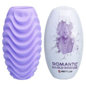 Pretty Love Double-Sided Masturbator Egg with Vibration, purple Pretty Love Double-Sided Masturbator Egg with Vibration, purple - Image 1