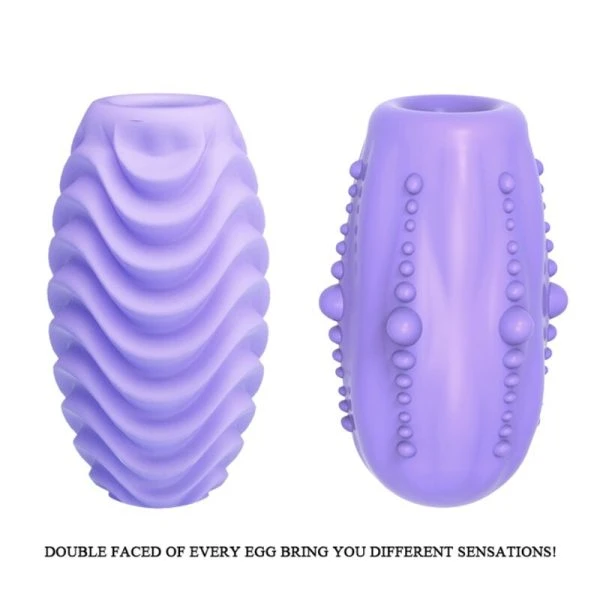 Pretty Love Double-Sided Masturbator Egg with Vibration, purple Pretty Love Double-Sided Masturbator Egg with Vibration, purple