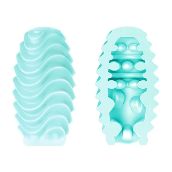 Pretty Love Masturbator Egg with Vibration, Double-Sided, Turquoise Pretty Love Masturbator Egg with Vibration, Double-Sided, Turquoise