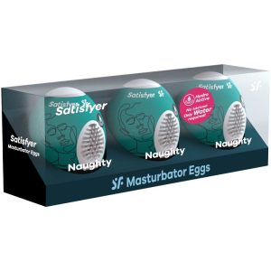 Satisfyer Masturbator-Eier 3er-Set Naughty Hydro-Active Satisfyer Masturbator-Eier 3er-Set Naughty Hydro-Active - Afbeelding 2