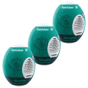 Satisfyer Masturbator-Eier 3er-Set Naughty Hydro-Active Satisfyer Masturbator-Eier 3er-Set Naughty Hydro-Active - Afbeelding 1