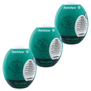 Satisfyer Masturbator-Eier 3er-Set Naughty Hydro-Active