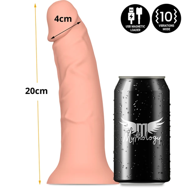 Mythology Asher Original Siliconen Dildo M met Vibratie, huidskleur Mythology Asher Original Siliconen Dildo M met Vibratie, huidskleur