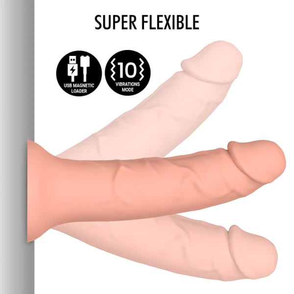 Mythology Asher Original Siliconen Dildo M met Vibratie, huidskleur Mythology Asher Original Siliconen Dildo M met Vibratie, huidskleur