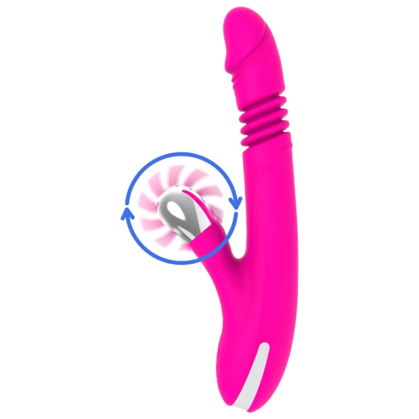 Diversia Rabbit Up-and-Down Vibrator with Clitoral Stimulation, 24 cm