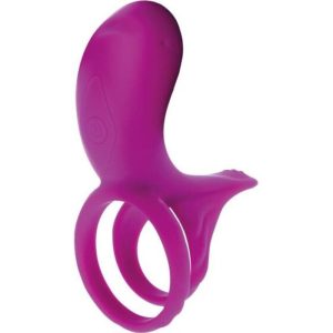 Xocoon Couple Stimulator Ring with Clitoral Stimulation Fuchsia Xocoon Couple Stimulator Ring with Clitoral Stimulation Fuchsia - Image 1