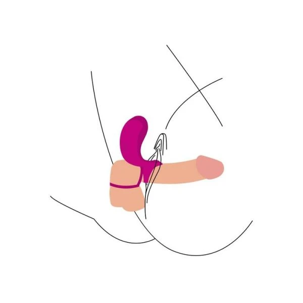 Xocoon Couple Stimulator Ring with Clitoral Stimulation Fuchsia Xocoon Couple Stimulator Ring with Clitoral Stimulation Fuchsia