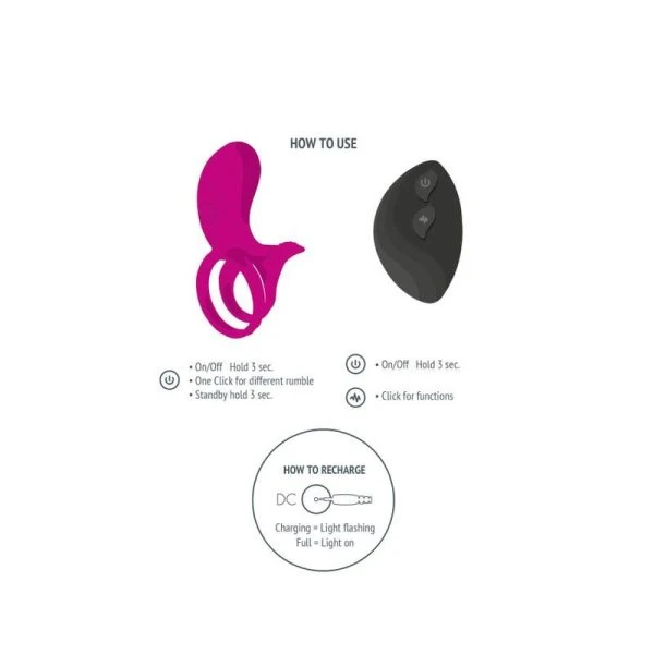 Xocoon Couple Stimulator Ring with Clitoral Stimulation Fuchsia Xocoon Couple Stimulator Ring with Clitoral Stimulation Fuchsia