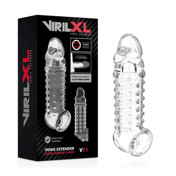 Virilxl Penishuls met verlenging V11 transparant Virilxl Penishuls met verlenging V11 transparant