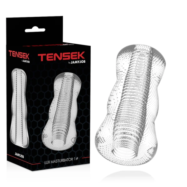 Jamyjob Extreme Tensek 1 Masturbator transparant met zuigpunten Jamyjob Extreme Tensek 1 Masturbator transparant met zuigpunten