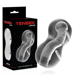 Jamyjob Extreme Tensek 3 Masturbator met Vibratie, transparant Jamyjob Extreme Tensek 3 Masturbator met Vibratie, transparant - Afbeelding 2