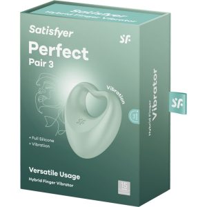 Satisfyer Perfect Pair 3 Opgelegvibrator 2-in-1 groen Satisfyer Perfect Pair 3 Opgelegvibrator 2-in-1 groen - Afbeelding 6