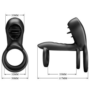 Pretty Love Jammy Penis Sleeve with 12 Vibrations and Rechargeable Silicone Tongue Pretty Love Jammy Penis Sleeve with 12 Vibrations and Rechargeable Silicone Tongue - Image 8