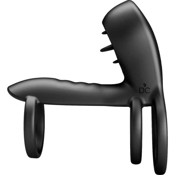 Pretty Love Jammy Penis Sleeve with 12 Vibrations and Rechargeable Silicone Tongue