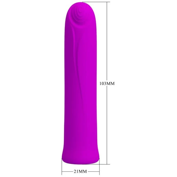 Pretty Love Curtis Mini Super Power Vibrator 12 Lila Silikon