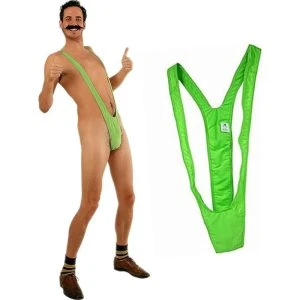 Diablo Picante Green Men's Trikini for Bachelor Parties
