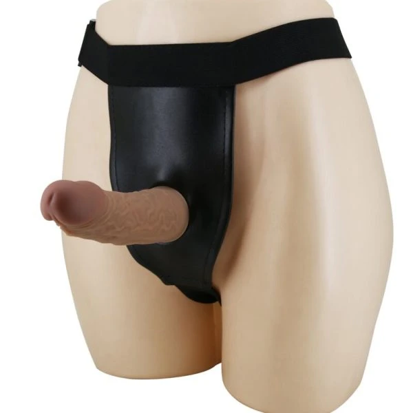 Pretty Love Strap-On-Harnas met dildo inbegrepen, bruin
