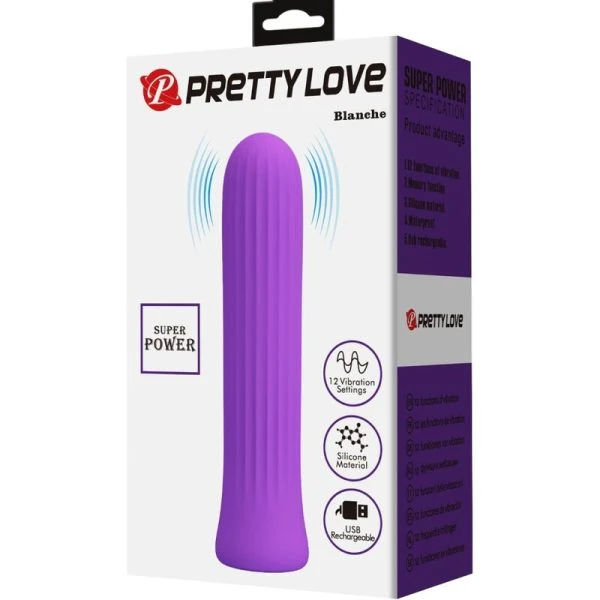 Pretty Love Blanche Lilac Stimulator Vibrator met 12 standen