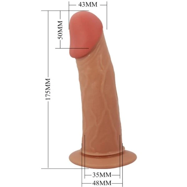 Pretty Love Strap-On Harness with Hollow Dildo and Veining