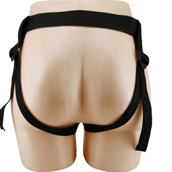 Pretty Love Strap-On Harness with Hollow Dildo and Veining